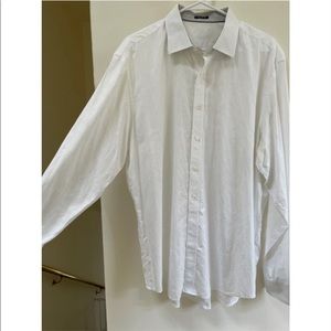 Beautiful white Bugatchi shirt. size XL